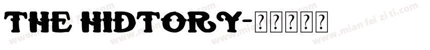 the hidtory字体转换